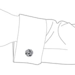 Load image into Gallery viewer, Knots 925 Sterling Silver Cufflink

