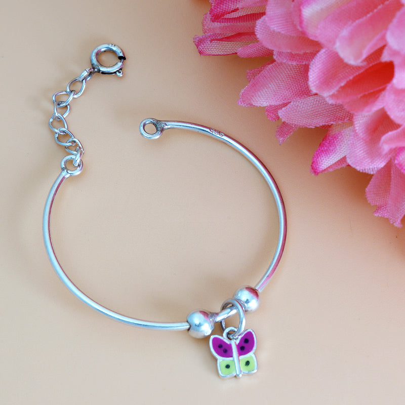 One Pair Bloom Kids 925 Silver Bracelet (Age group: Newborn to 3 years)