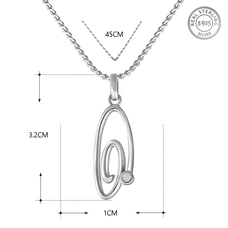 Yuva @ 925 Silver Pendant with Chain