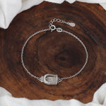 Load image into Gallery viewer, Buckle up 925 Sterling Silver Bracelet with Adjustable length
