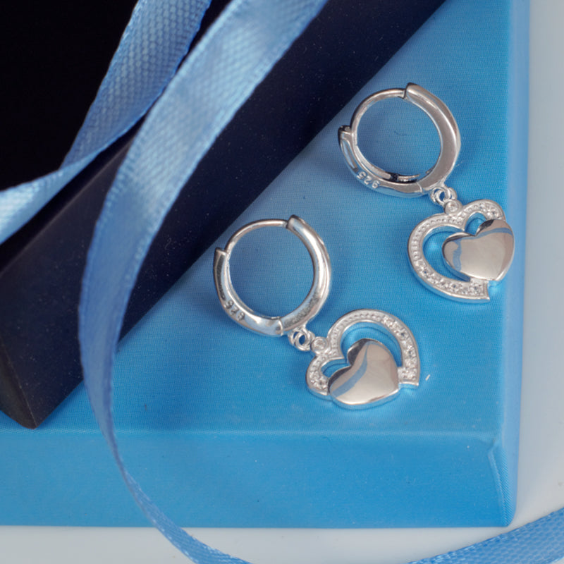 Heart Bali 925 Silver Earrings