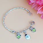 Load image into Gallery viewer, One Pair Bloom Kids 925 Silver Bracelet (Age Group: Newborn to 3 years)
