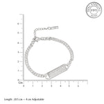 Load image into Gallery viewer, Pasha Dome 925 Sterling Silver Bracelet with Adjustable Length
