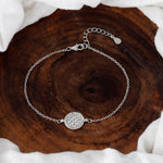Load image into Gallery viewer, Desire Circle 925 Sterling Silver Bracelet with Adjustable length
