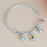 Load image into Gallery viewer, One Pair Bloom Kids 925 Silver Bracelet (For: Newborn to 3 years)
