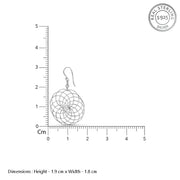 Geometric Link 925 Sterling Silver Earrings