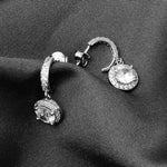 Load image into Gallery viewer, Solitaire Halo Bali 925 Silver Earrings
