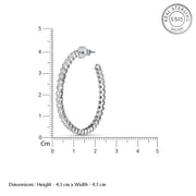 Classic Milligrain Hoops 925 Sterling Silver Earrings