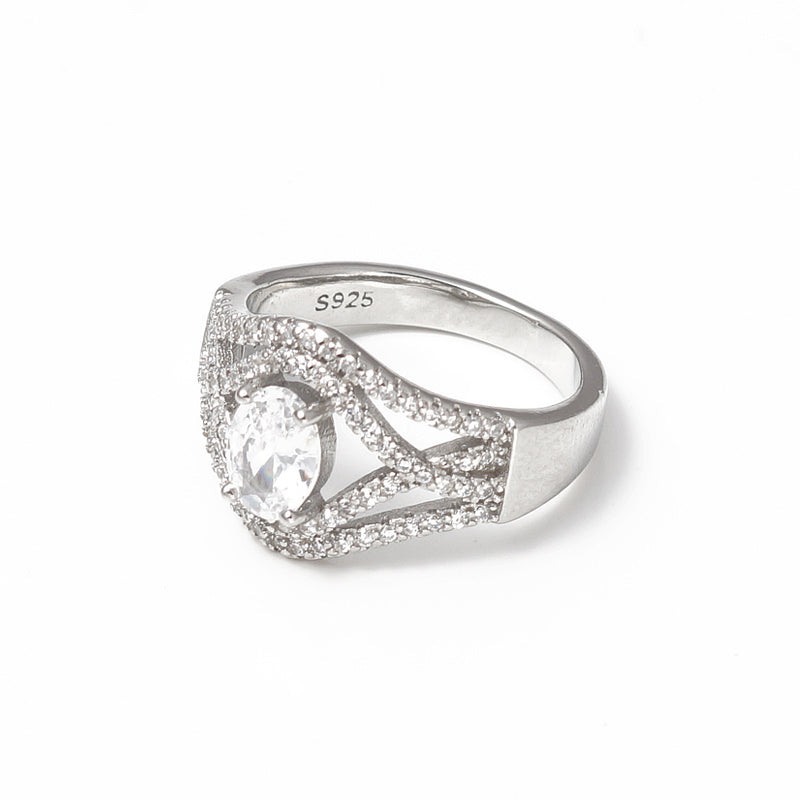 Magnus Solitaire Collection 925 Silver Ring