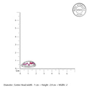 Ivy Red 925 Sterling Silver Ring