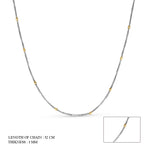 Load image into Gallery viewer, Silver Ball 925 Sterling Silver Chain With Dual Color
