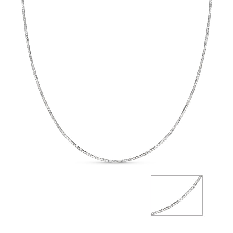 Silver Box Link 925 Sterling Silver Chain