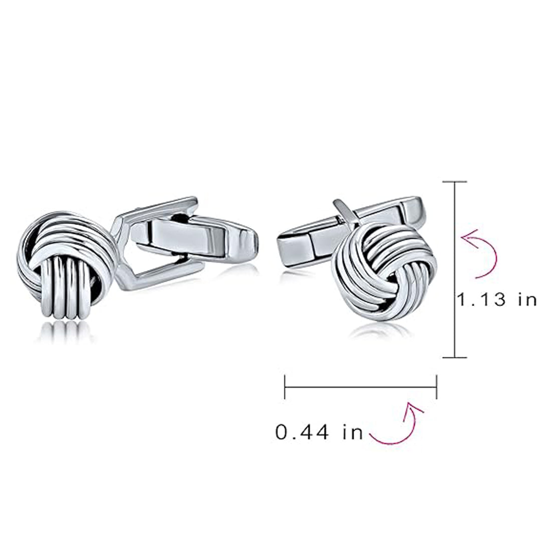 Knots 925 Sterling Silver Cufflink