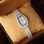 Load image into Gallery viewer, Women&#39;s 925 Sterling Silver Watch with Bracelet Belt  - Rectangular Dial
