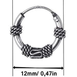 Load image into Gallery viewer, 925 Sterling Silver Bhil Oxidized Bali
