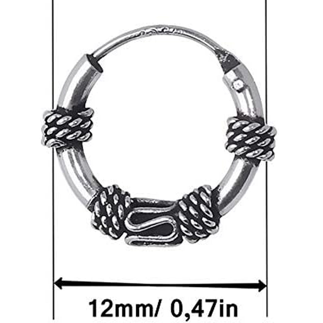 925 Sterling Silver Bhil Oxidized Bali