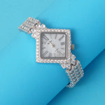 Load image into Gallery viewer, Women&#39;s 925 Sterling Silver Watch with Bracelet Belt
