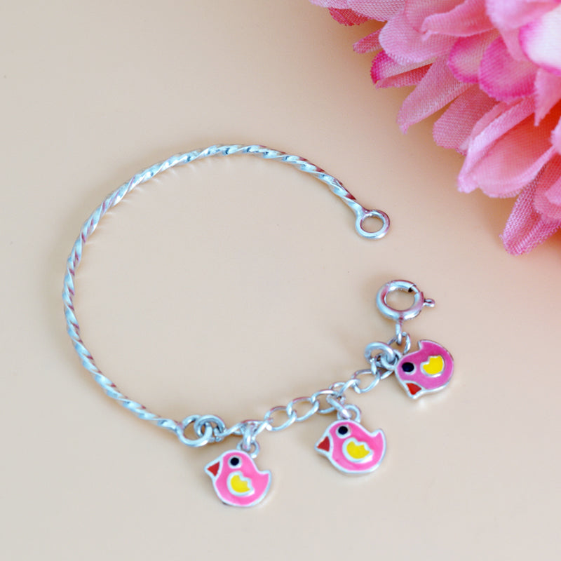 One Pair Bloom Kids 925 Silver Bracelet (For: Newborn to 3 years)