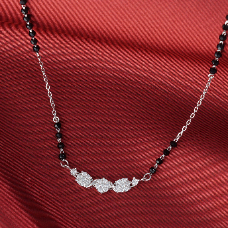 Mangalam Mangalsutra in 925 Sterling Silver 17 inches +1 inch adjustable