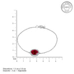 Load image into Gallery viewer, Red Glory 925 Sterling Silver Bracelet (Length 17 cm)
