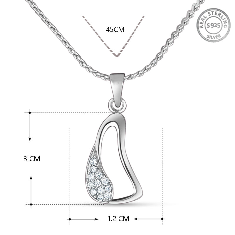 Yuva 925 Sterling Silver Pendant with chain  (Chain length 18 inches)