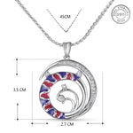 Load image into Gallery viewer, Kaleidoscope 925 Sterling Silver Pendant with chain  (Chain length 18 inches)
