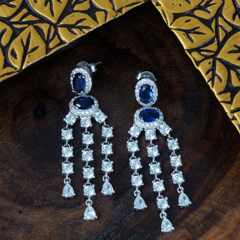 Nightingale Chandeliers 925 Silver Earrings