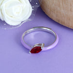 Load image into Gallery viewer, Royal Rainbow Marquee  925 Sterling Silver Ring
