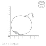 Load image into Gallery viewer, Princesessa 925 Sterling Silver Bracelet with Adjustable Length
