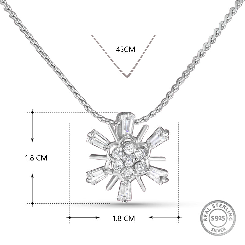 Nakshatram Uni 925 Sterling Silver Pendant with chain (Chain Length 18 inches)