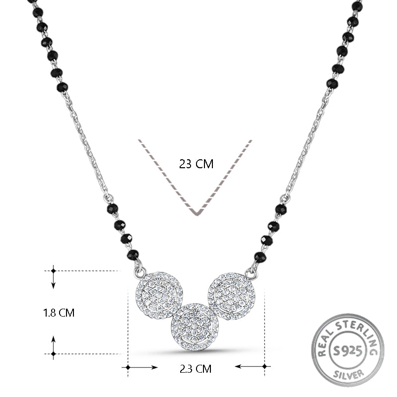 Nakshatram Mangalsutra in 925 Sterling Silver 17 inches +1 inch adjustable