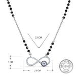 Load image into Gallery viewer, Evil Eye Mangalsutra in 925 Sterling Silver 17 inches +1 inch adjustable
