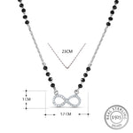 Load image into Gallery viewer, Infinity Mangalsutra in 925 Sterling Silver 17 inches +1 inch adjustable
