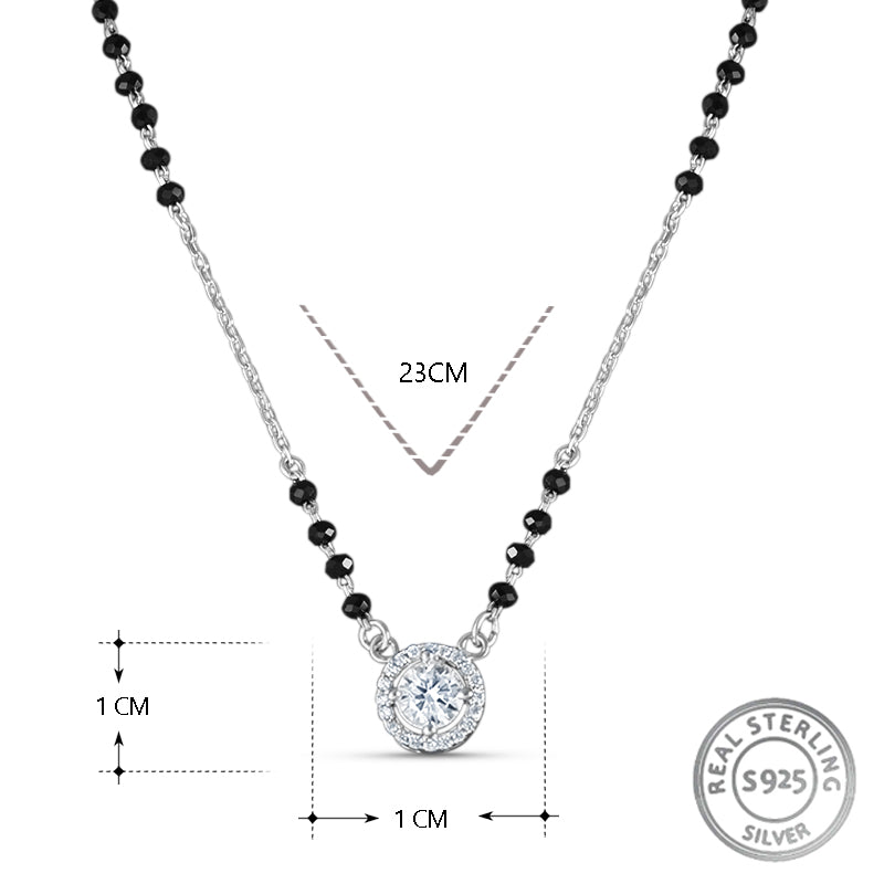 Mannat Mangalsutra in 925 Sterling Silver 17 inches +1 inch adjustable