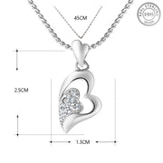 Yuva Heart 925 Silver Pendant with Chain