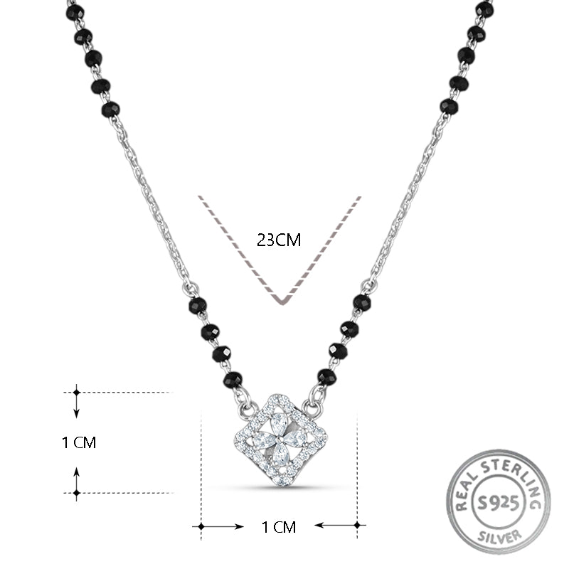 Mohini Mangalsutra in 925 Sterling Silver 17 inches +1 inch adjustable