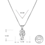 Load image into Gallery viewer, Ganesh 925 Sterling SIlver Pendant with Chain (Chain Length 16 inch)
