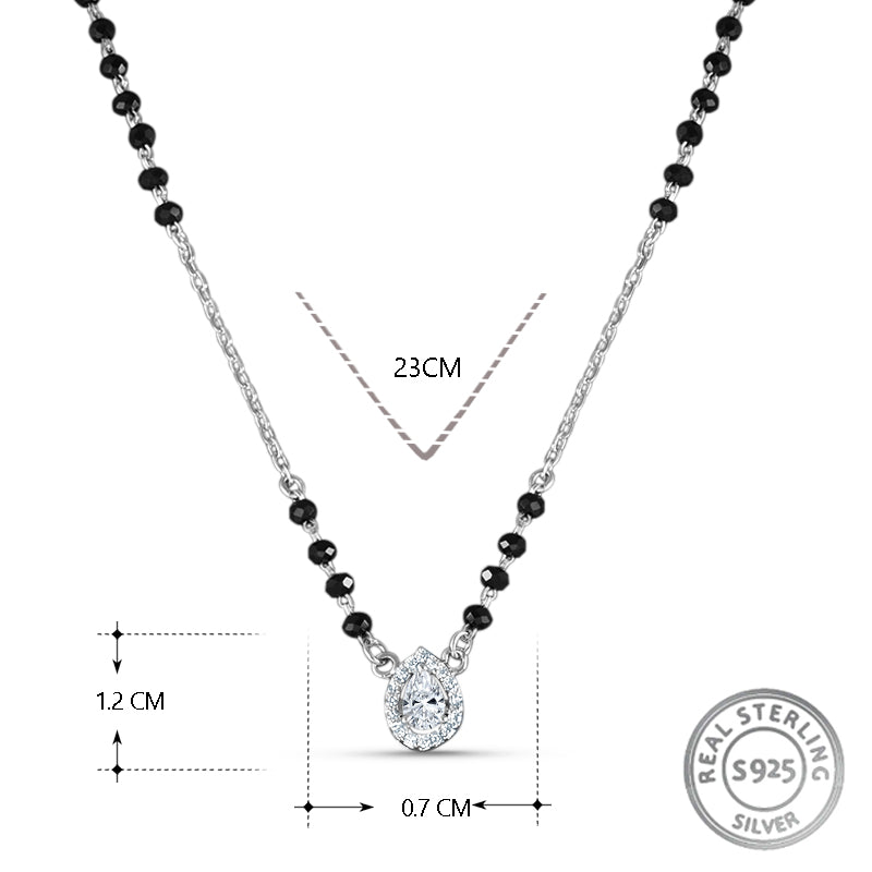 Mridul Mangalsutra in 925 Sterling Silver 17 inches +1 inch adjustable