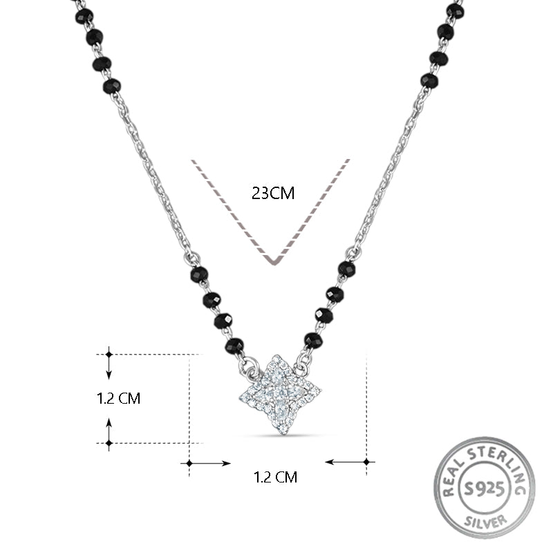 Navya Mangalsutra in 925 Sterling Silver 17 inches +1 inch adjustable