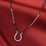 Load image into Gallery viewer, Avanya Mangalsutra in 925 Sterling Silver 17 inches +1 inch adjustable
