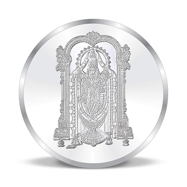 Balaji 999 purity Silver Coins  Available in 10 Gms