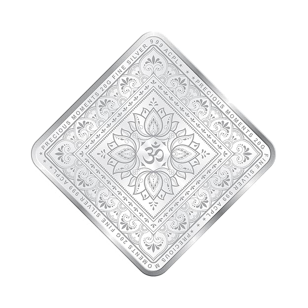 Ganesh Lakshmi (Square) 999 purity Silver Coins  Available in 10 GMS