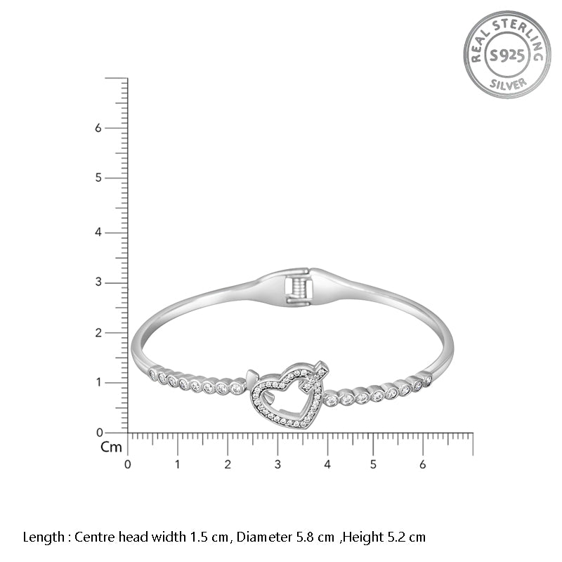 Heart Diluxe 925 Sterling Silver Bracelet