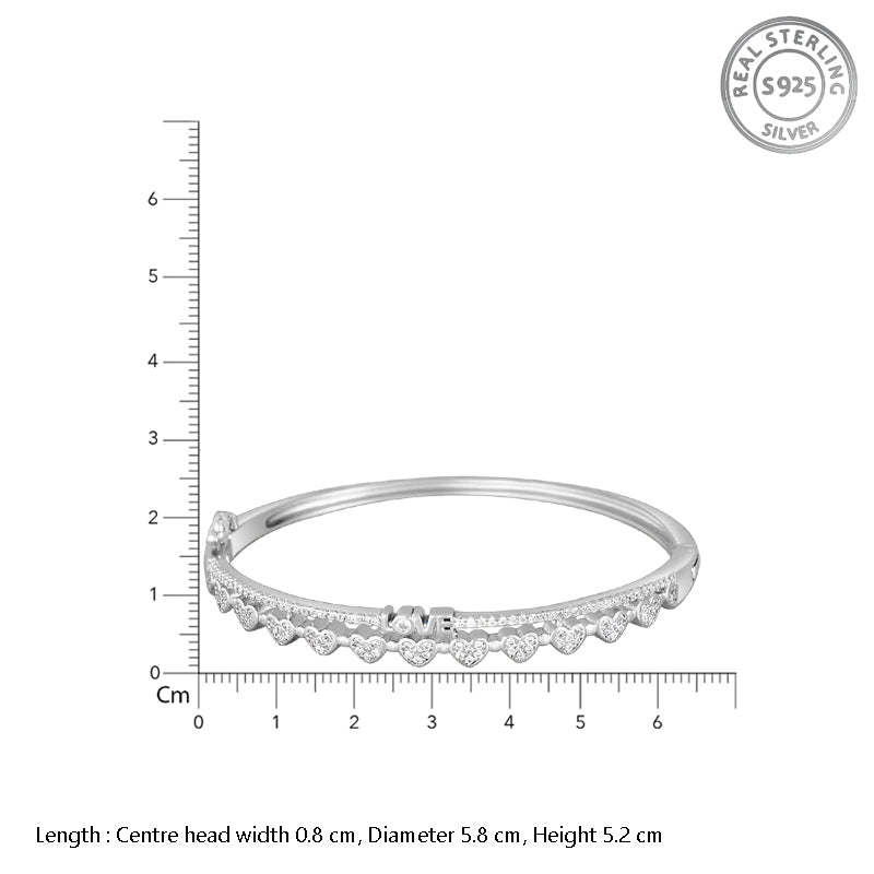 Love Line 925 Sterling Silver Bracelet