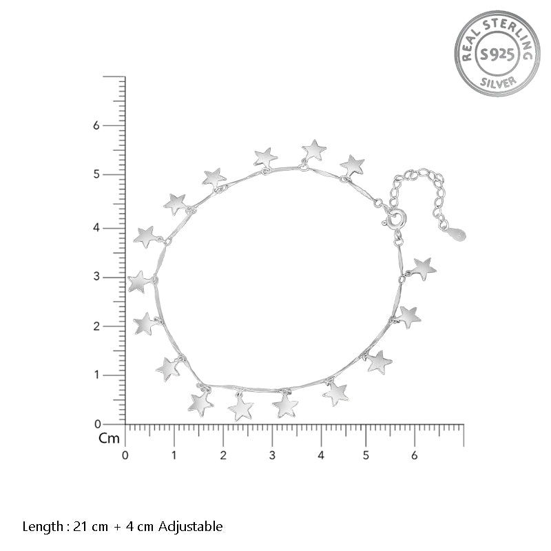 Twinkle Star 925 Sterling Silver Bracelet