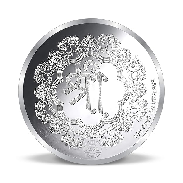 Balaji 999 purity Silver Coins  Available in 10 Gms