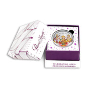 Laxmi Ganesh Saraswati 999 purity Silver Coins. Available in 10 GMS