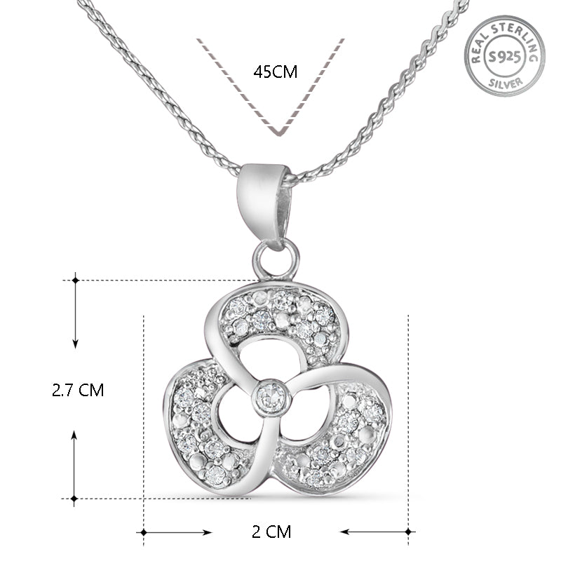 Yuva Mrignaini Uni Sterling Silver Pendant with chain (Chain Length 18 inches)