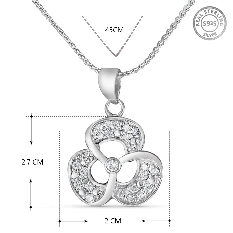 Yuva Mrignaini Uni Sterling Silver Pendant with chain (Chain Length 18 inches)