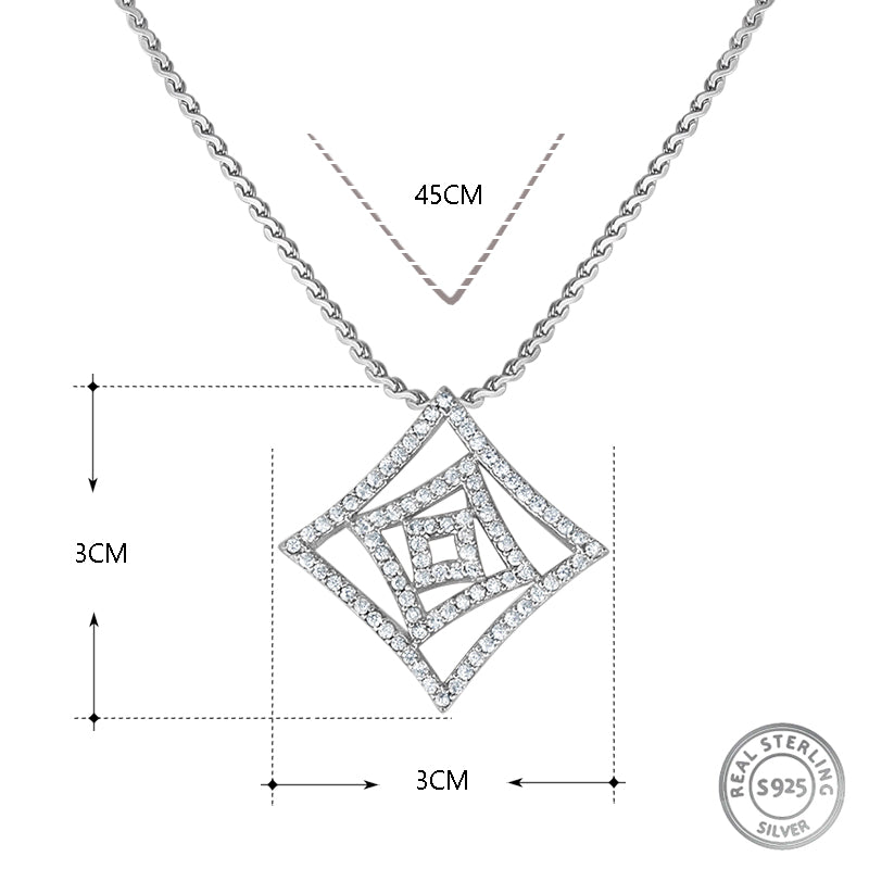 Yuva kaleido 925 Silver Pendant with Chain